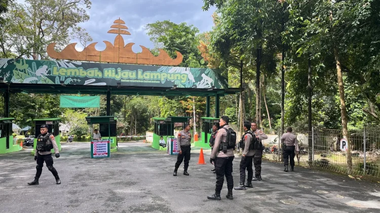 Polisi Perketat Pengamanan Tempat Wisata di Bandar Lampung