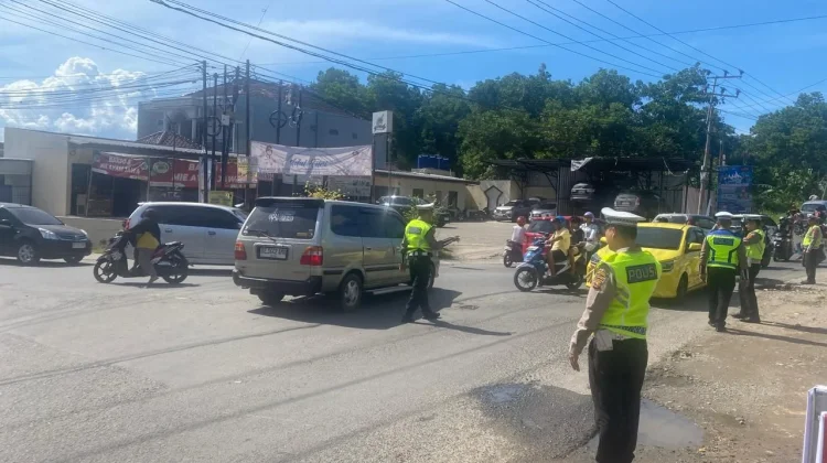 Polresta Bandar Lampung Antisipasi Kepadatan Lalulintas Menuju Wisata Pantai