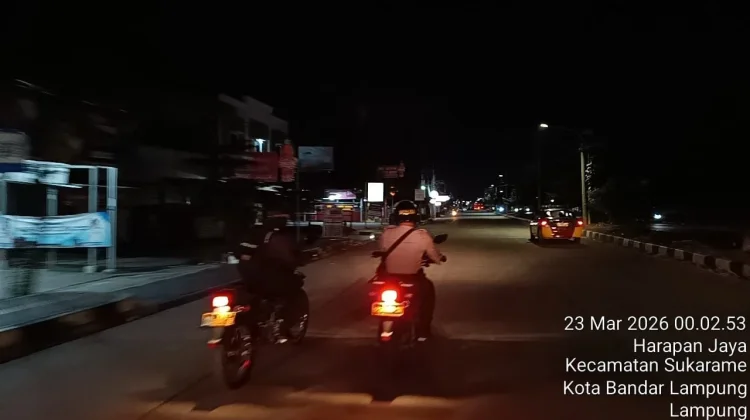 Polresta Bandar Lampung Intensifkan Patroli Permukiman