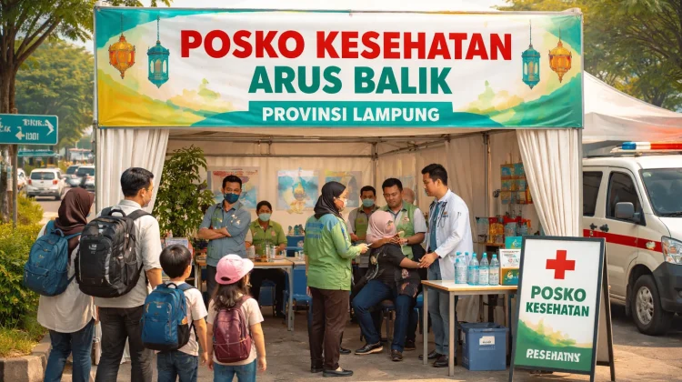 Dinkes Lampung Siapkan 79 Posko Kesehatan saat Arus Balik