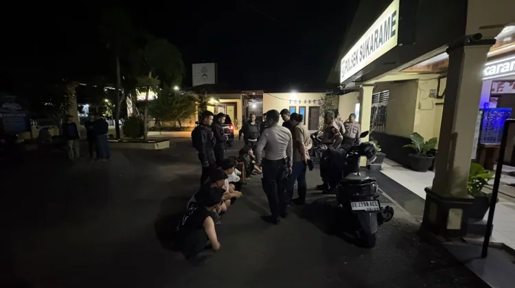 Polisi Redam Keributan di Sukarame dan Amankan 9 Remaja