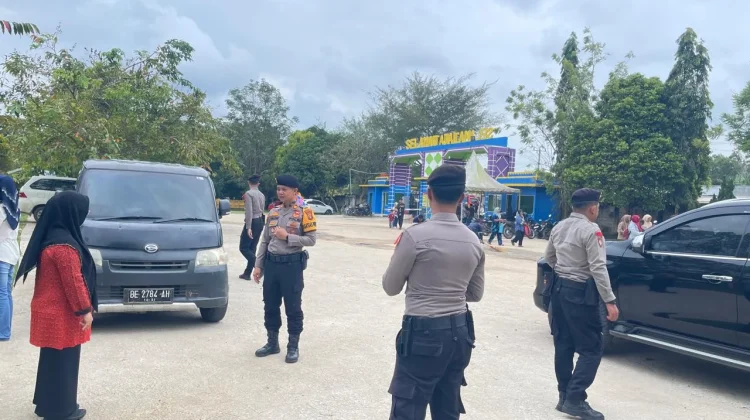 Satgas Preventif Polres Mesuji Patroli Keamanan di Water Park Kehati