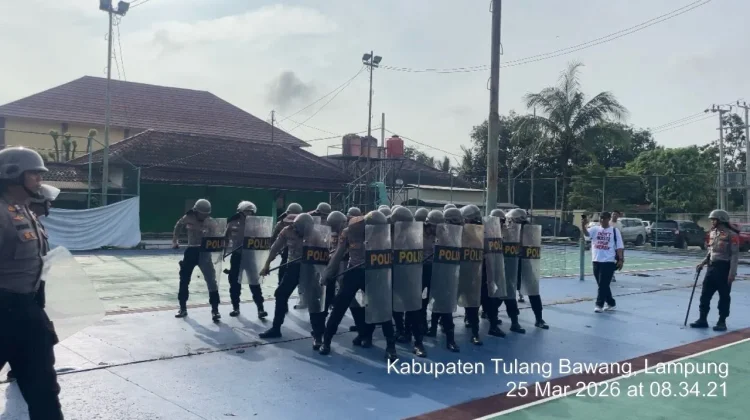 Latkatpuan Dalmas Polres Tulang Bawang Perkuat Profesionalisme Personel