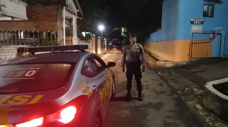 Polsek Teluk Betung Utara Gencar Patroli Permukiman Saat Libur Lebaran