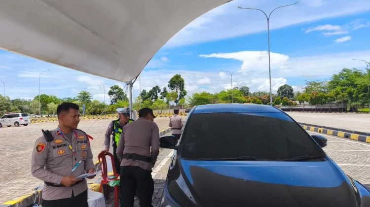 Polres Lampung Selatan Lakukan Screening Tiket di Sejumlah Pos Pam