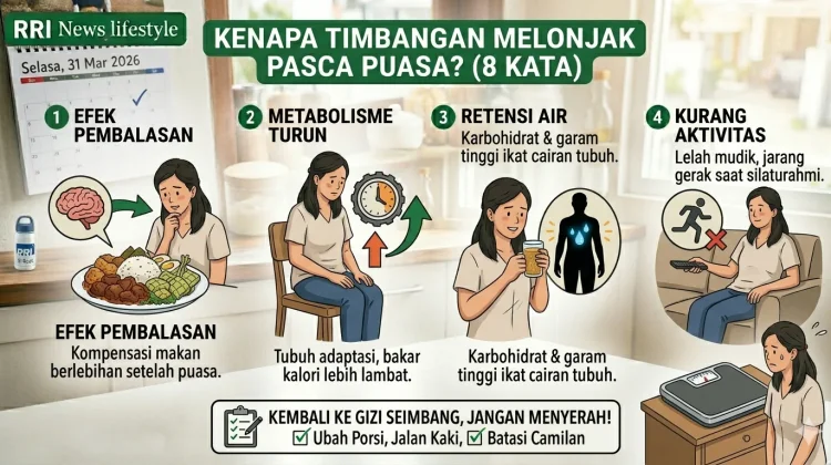 Timbangan Naik Pasca Lebaran? Ini Alasan Medis Dibaliknya
