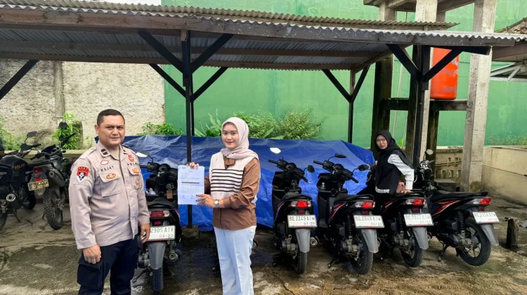 Pulang Mudik Lebaran, Warga Mulai Ambil Kendaraan di Polres Pringsewu