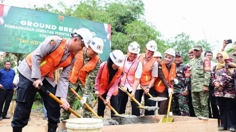 Jembatan Perintis Garuda di Pesawaran Mulai Dibangun