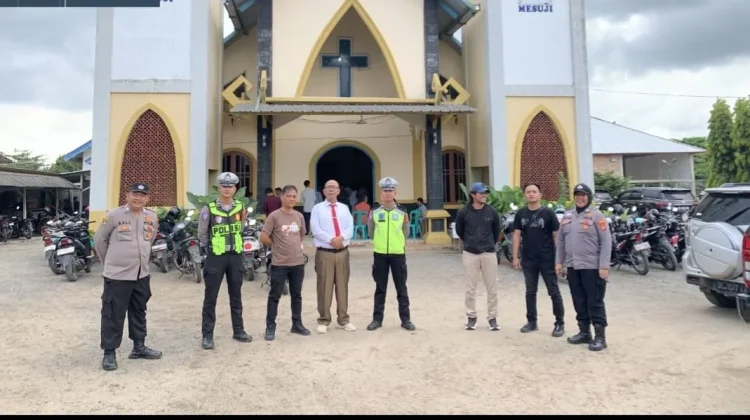 Polisi Mesuji Amankan Puncak Ibadah Paskah Tiga Gereja