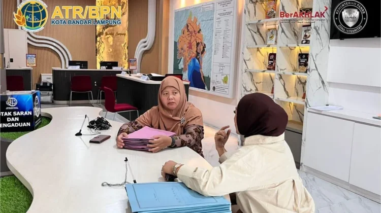 Layanan PELATARAN Kantah Bandar Lampung Layani Belasan Pemohon di Akhir Pekan