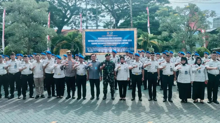 Kanwil Ditjenpas Lampung Kukuhkan Satops Patnal, Perkuat Pengawasan Internal