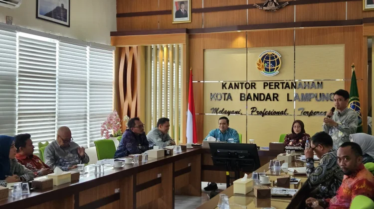 Kantah Bandar Lampung Rakor Pengendalian Alih Fungsi Sawah