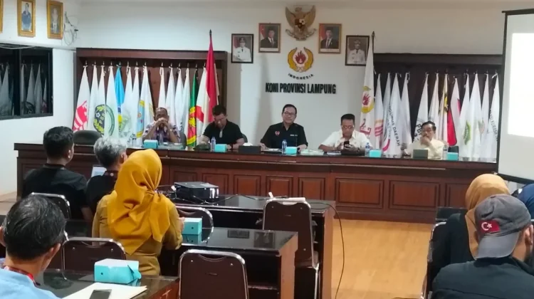 KONI Lampung Matangkan Rute Visitasi Tim Verifikasi PON