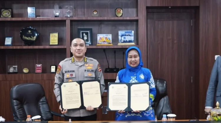 Unila dan Polri Teken MoU Perkuat Riset serta Ketahanan Pangan