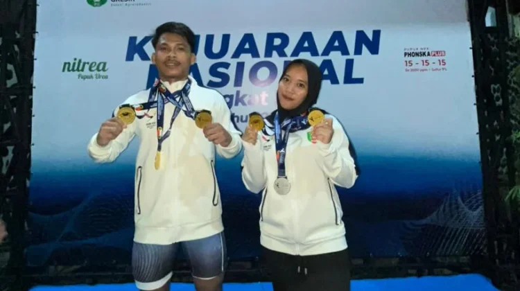 Lifter Lampung Borong Emas di Hari Pertama Kejurnas