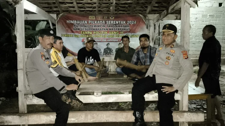 Kapolsek Simpang Pematang Cek Pos Kamling ke Desa-desa