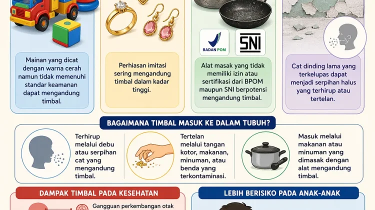 Waspada Timbal di Sekitar, Ini Sumber dan Cara Mencegahnya