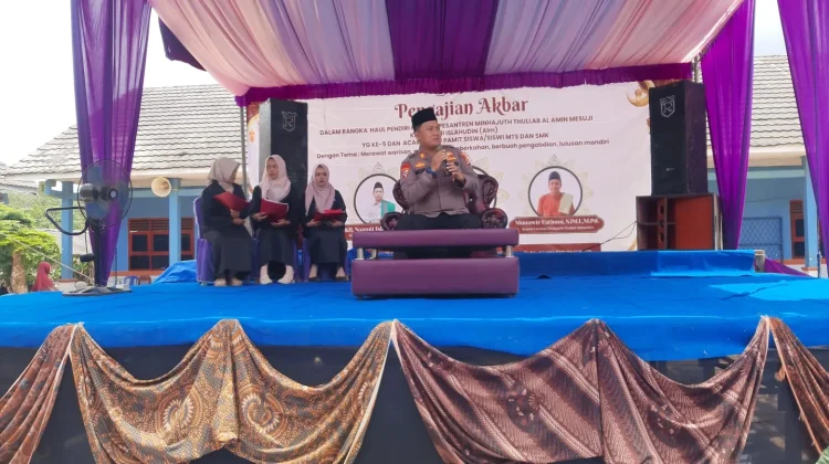 Polisi Amankan Pengajian Akbar Ponpes Mesuji Berlangsung Kondusif