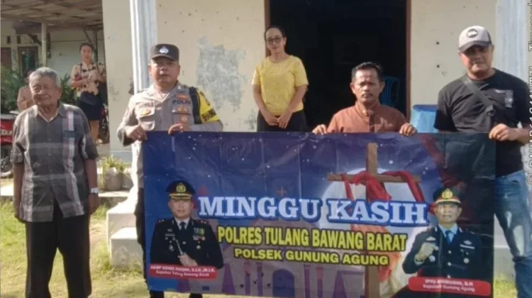 Polsek Gunung Agung Gelar Pengamanan Ibadah Gereja Minggu Kasih