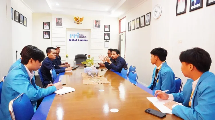 RRI Bandarlampung Terima Kunjungan Observasi STIAB Jinarakkhita Lampung