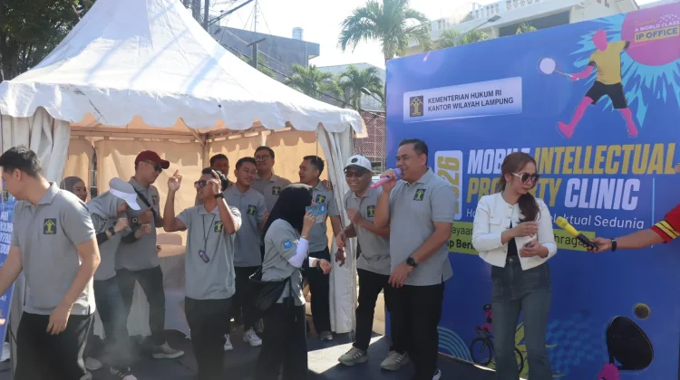 Hari KI Sedunia, Kemenkum Lampung Hadirkan Layanan Hukum di CFD Bandarlampung