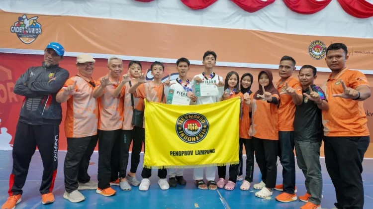 Tumbangkan Lawan di Partai Neraka, Taekwondo Lampung Segel 7 Medali di Kejurnas
