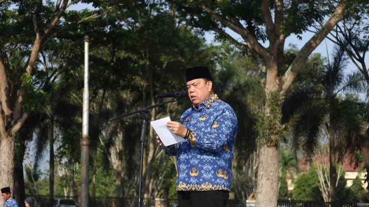 Pemkab Lampung Timur Gelar Upacara Peringatan Hari Otda ke-30