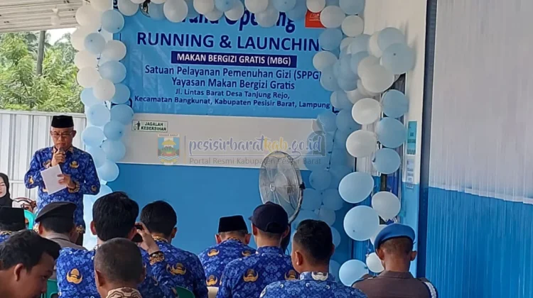 Perkuat Program MBG di Pesisir Barat, SPPG Pekon Tanjung Rejo Resmi Diluncurkan