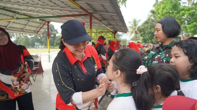 Perkuat Karakter Siswa, Ketua Yayasan Kartika Jaya Koordinator Korem 043 Buka LDK