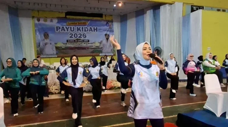 Senam Payu Kidah Semarakkan HUT Lampung Ke-62