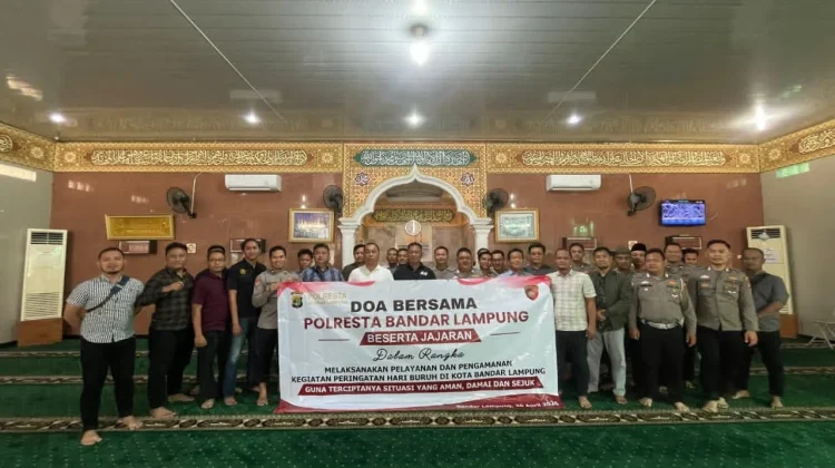 Jelang May Day 2026, Polresta Bandar Lampung Gelar Doa Bersama