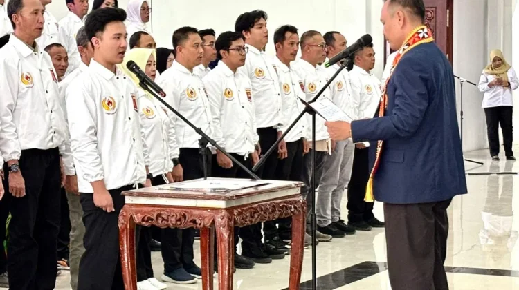 KONI Lampung Barat Dilantik, Bidik Prestasi PON 2028