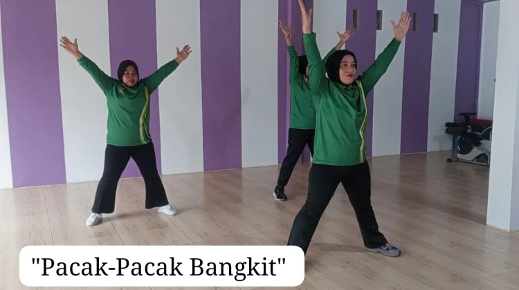 Askab PSSI Mesuji Luncurkan Senam Pacak Bangkit Resmi