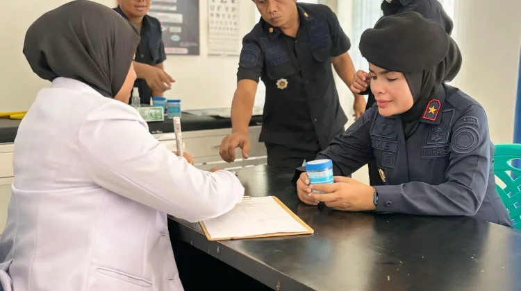 Lapas Kelas I Bandar Lampung Gelar Tes Urine Massal