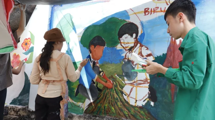 Lomba Mural 2026 Meriahkan HUT Paroki Hati Kudus Yesus Metro ke-89