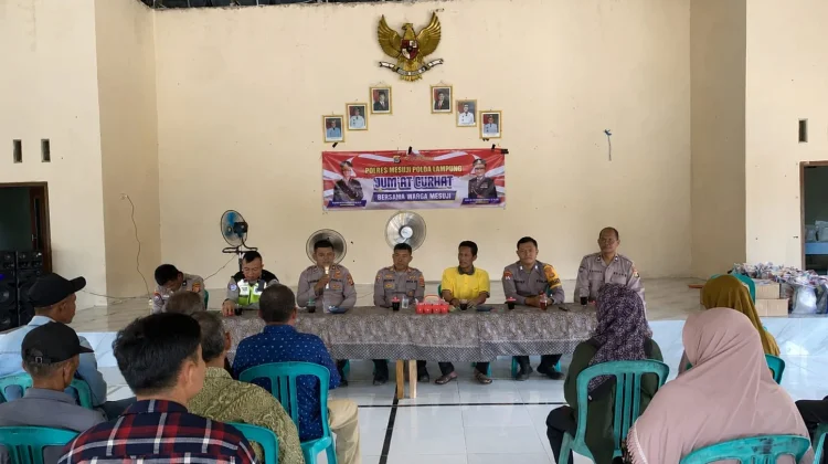 Polres Mesuji Gelar Jumat Curhat Bersama Warga