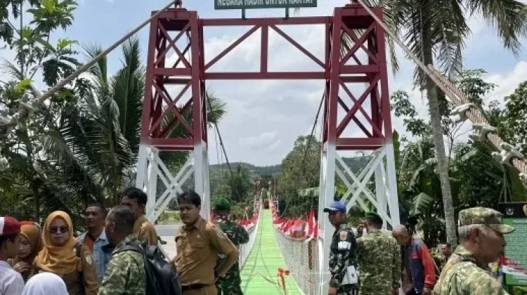 Permudah Mobilitas, Jembatan Perintis Garuda Mulai Dimanfaatkan Warga Lampung