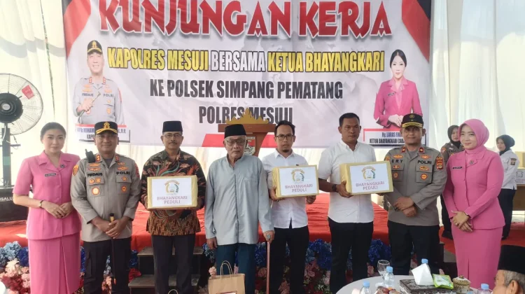 Bhayangkari Mesuji Beri Dukungan Personel Polsek Simpang Pematang