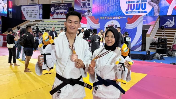 Atlet Judo Polres Tanggamus Raih Juara 3 di Kapolri Cup 2026