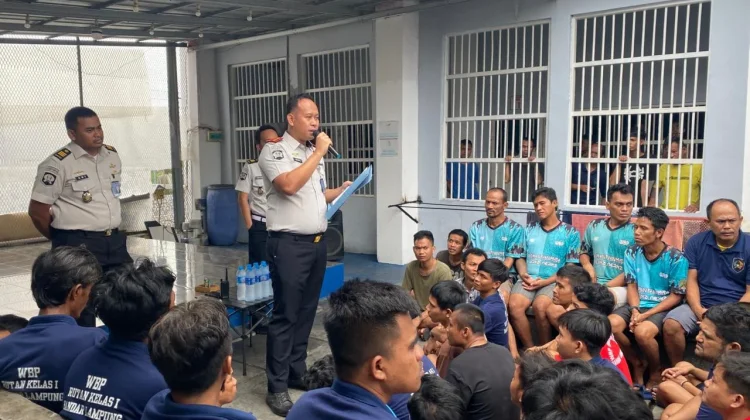 Karutan Bandar Lampung Tinjau Blok Hunian, Tekankan Kamtib dan Hak Integrasi WB