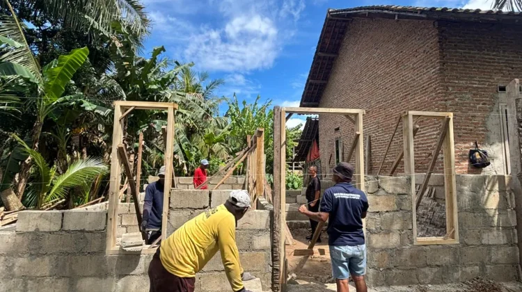 Progres Program Bedah Rumah Lapas Narkotika Bandar Lampung Capai 50 Persen