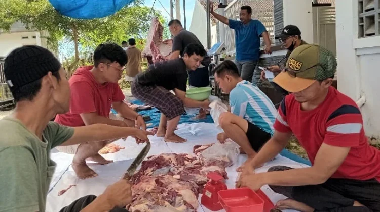 Mushola An-Nashr Perumahan Bumi Waras Pringsewu Potong Hewan Kurban