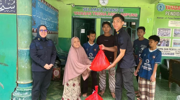 Rutan Bandar Lampung Salurkan Daging Qurban ke Panti Asuhan dan Ponpes Trisna Asih