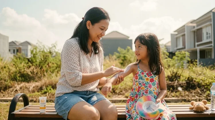Tips Memilih dan Mengoleskan Tabir Surya yang Tepat untuk Anak
