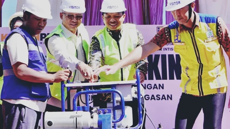 Bupati Pringsewu Groundbreaking Pembangunan SPAM IKK Way Sepagasan