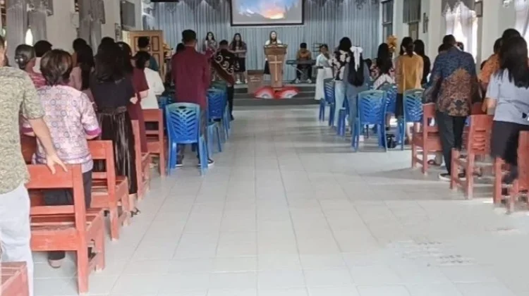 'Minggu Kasih', Polsek Tumijajar Amankan Ibadah di Gereja Pantekosta