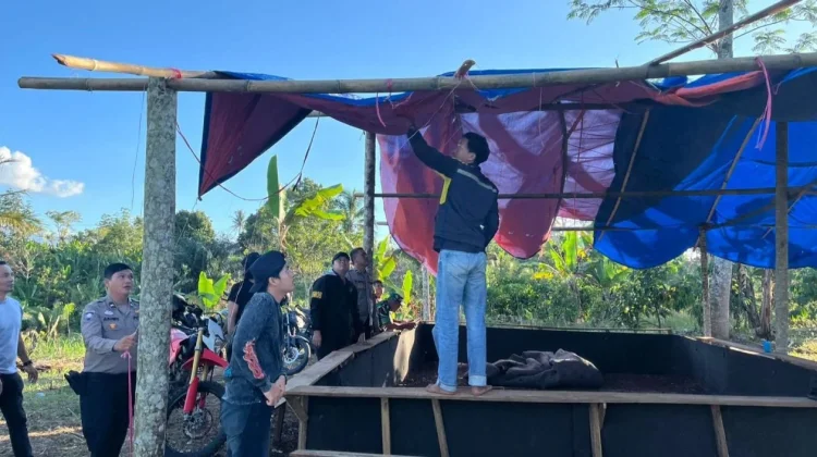Polsek Pulau Panggung Bongkar Gelanggang Sabung Ayam