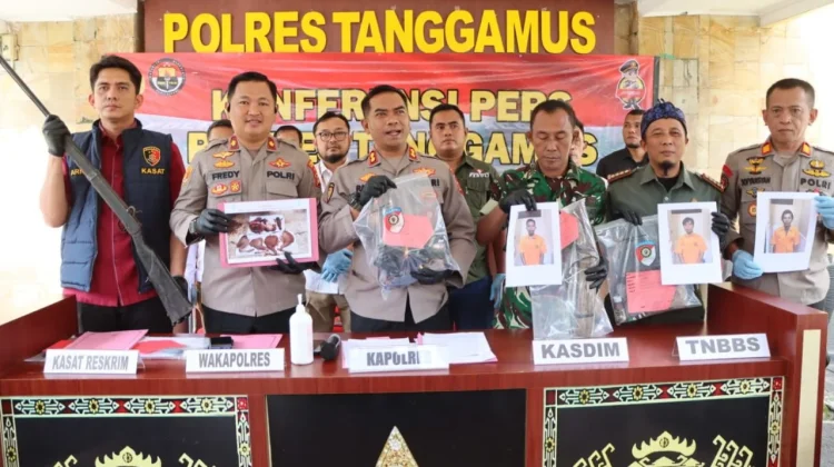 Polres Tanggamus Bersama TNI, TNBBS dan TNWC Bongkar Perburuan Satwa Dilindungi