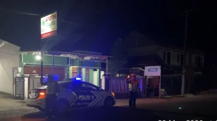 Antisipasi Kejahatan, Polres Lampung Barat Patroli Blue Light Strong Point