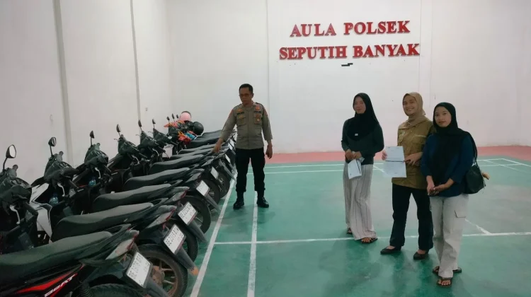 Polsek Seputih Banyak Buka Layanan Penitipan Kendaraan Gratis saat Libur